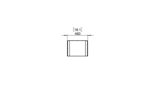 Ecosmart Fire Flex 18IL Island Fireplace Insert - Black Finish / Stainless Steel Burner - ESF.FX.18IL